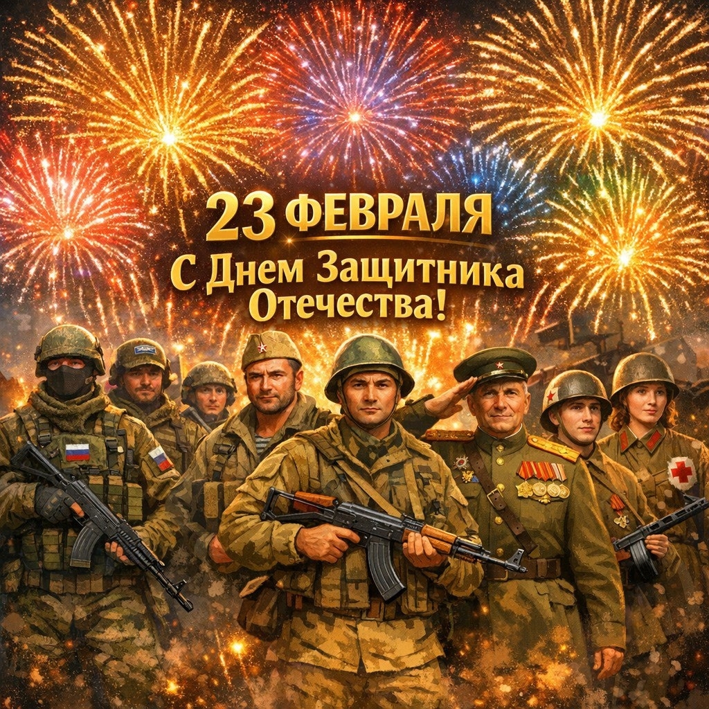 Поздравиление с Днем Защитника    Отечества.