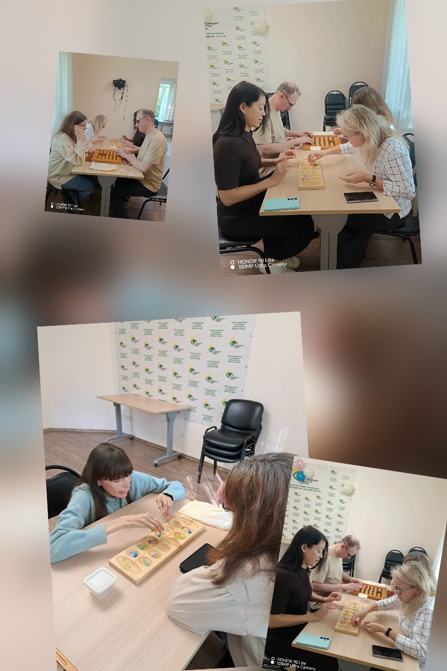 Участники встречи сыграли в настольные игры и сплели браслеты