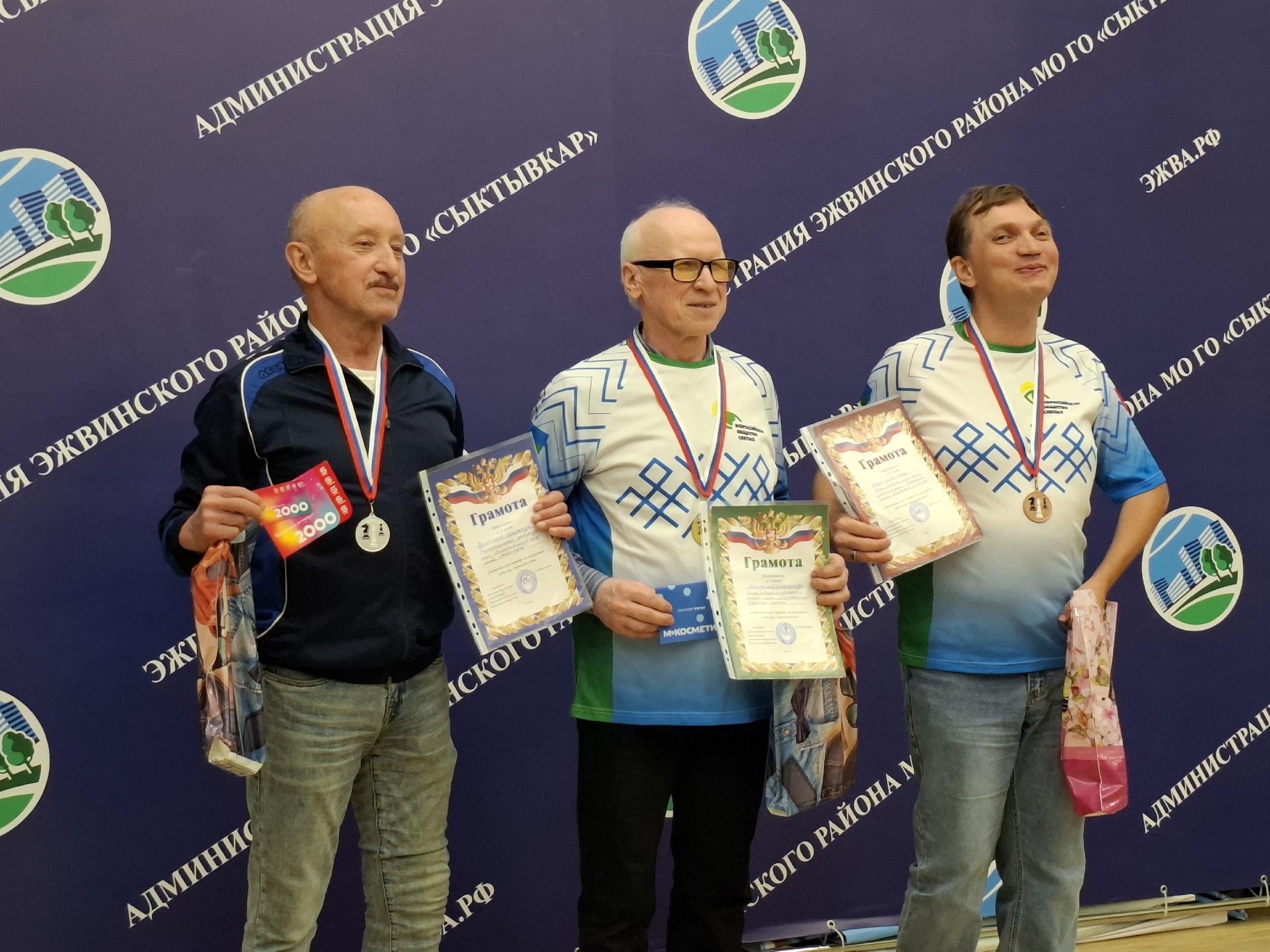 Призеры шахматного турнира с грамотами и медалями