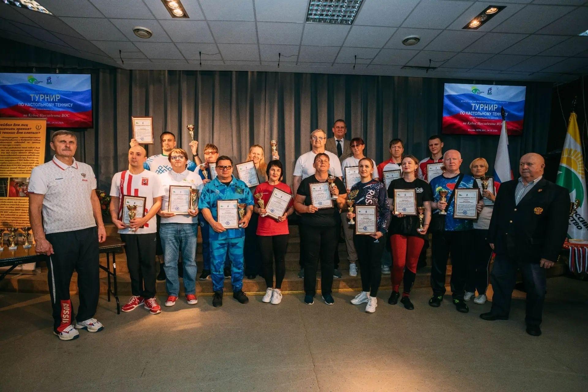 Спортсмены приняли участие во Всероссийском турнире по настольному теннису